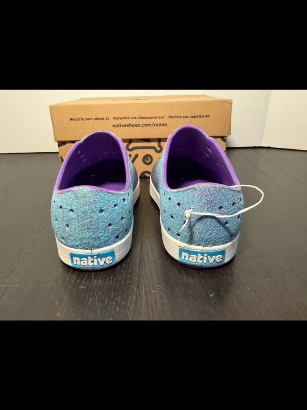 Native Jefferson Bling Slip On Shoes Glittered Starfish Little Kids/Toddler C13